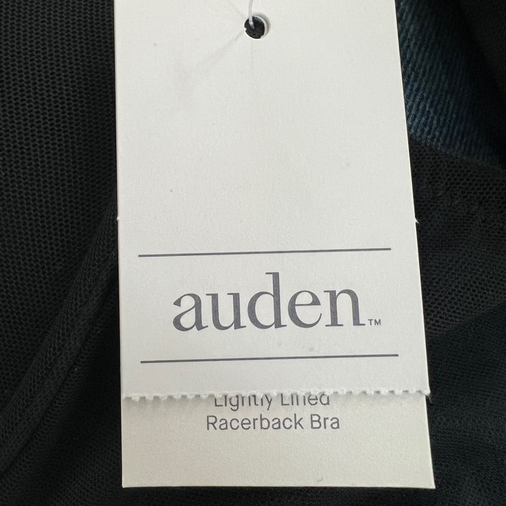 Auden The Ace Black Demi Fit Lace Racerback Bra Size 36C NEW - Picture 8 of 14